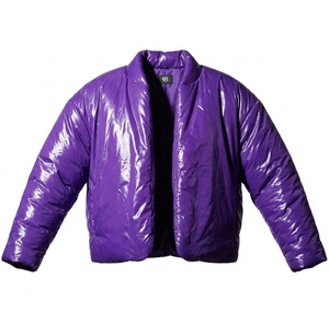 Custom Oversized Puffer <b>Jacket</b> <b>Men's</b> Fashion Stand Collar Bubble Coat Winter Warm Padded <b>Jacket</b> No Zipper - Product Image 1