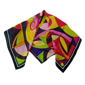 Wholesale 100% Cotton Designer Branded <b>Scarf</b> Versatile Digital Printed with Exclusively Designed Argyle Pattern Soft Texture - Product Image 1