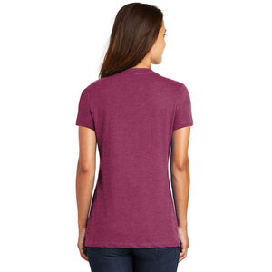 T-shirt gris pour femme à col en V, basique premium, extra doux, léger, décontracté, respirant, écologique, différentes tailles - Product Image 5