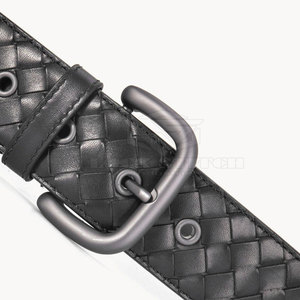 Cinturón de Cuero Clásico para Hombre, Hebilla Ajustable, Calidad Premium, Elegante, Casual, Formal, Accesorios Duraderos, Cinturón de Cuero Genuino para Hombre - Product Image 3