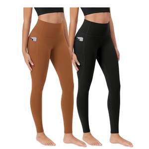 Women High Waist Stretch Yoga Leggings Fitness Gym Workout Running Training <b>Athletic</b> Bodyfit Activewear Pants With Phone Pocket - Product Image 5