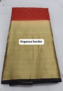 Tela de Organza Suave de Primera Calidad al por Mayor, Material de Organza Lisa Teñida de Lujo para Elegantes Saris, Vestidos de Noche, Exportador - Product Image 6