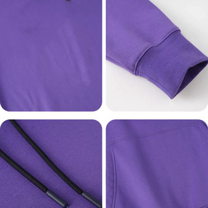 Sudadera con Capucha Oversize para Hombre, Lisa, Informal, de Manga Larga, Tejida en Algodón, de Secado Rápido, con Bolsillo, para Otoño - Product Image 4