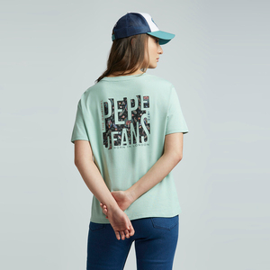 เสื้อยืดผู้หญิงทรงปกติ แขนสั้น ผ้า 220gsm คุณภาพสูง เป็นมิตรกับสิ่งแวดล้อม ตกแต่งลายปักแบบดรอปโชลเดอร์ สำหรับฤดูร้อน ปรับแต่งได้ - Product Image 6