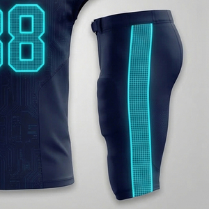 Maillots de football américain d'été personnalisés en sublimation pour la vente en gros, avec empiècements en maille respirante, coutures renforcées, séchage rapide - Product Image 2