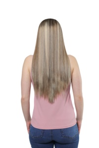 Peluca frontal de encaje HD, cabello virgen sin procesar, sin pegamento, lista para usar, pre-arrancada, línea de cabello natural - Product Image 2