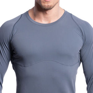 Chemises de compression à manches longues pour hommes, respirantes et à séchage rapide, avec logo personnalisé et tailles ajustables - Product Image 4
