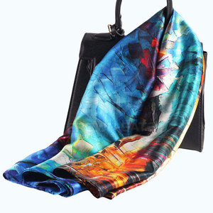 Custom Printed <b>Silk</b> Scarf With Soft Fabric Elegant Look For <b>Head</b> And Neck <b>Wrap</b> Fashion Accessory For All Season Wear <b>Silk</b> Scarf - Product Image 6