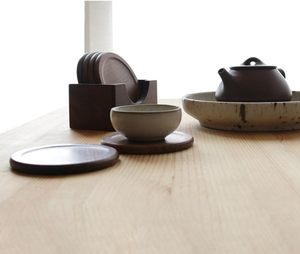 Juego de posavasos y soporte de madera de nogal de alta calidad para accesorios y decoración del hogar, artesanía de cocina de Vietnam. - Product Image 4