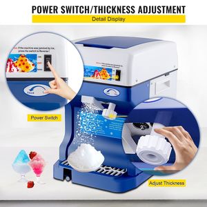 Macchina Elettrica per Ghiaccio Tritato 110V 250W, Automatica da Tavolo, per Coni di Neve, con Texture del Ghiaccio Regolabile, 265 Libbre/Ora, Macchina per Ghiaccio Tritato - Product Image 3
