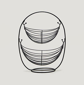 Le chariot à fruits décoratif en bois et métal est un mélange parfait de charme rustique et de style moderne, conçu pour sublimer la cuisine et la salle à manger. - Product Image 3