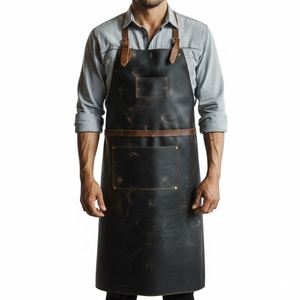Artisanal Luxury Genuine Leather Apron Heavy Duty Smell Proof Protection Handmade Detail Multi-functional Professional Grade - Product Image 6