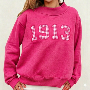 Pull-over tendance d'hiver pour femme, en polaire de haute qualité, écologique, brodé, personnalisable, à col montant, manches longues, respirant - Product Image 1
