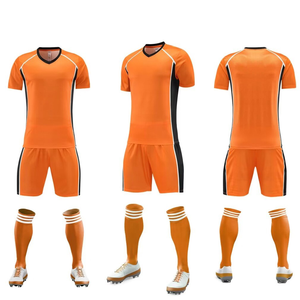 Vente en gros de maillots de football 100% polyester pour adultes, hommes, tenue d'entraînement de haute qualité, uniformes de football - Product Image 3