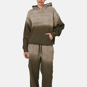 Sudaderas con Capucha de Algodón Puro de Color Liso para Mujer, Diseño OEM con Logotipo Personalizado de Alta Calidad - Product Image 4