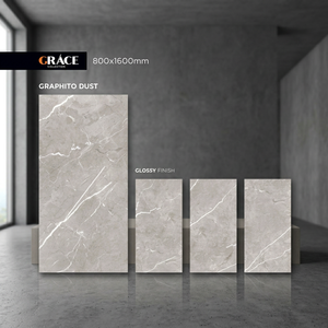 Carreaux de sol et de mur en porcelaine brillante Opal Gold 800x1600mm, design marbre doré luxueux 80x160cm - Product Image 2