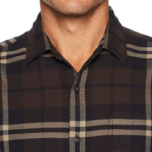 Chemise en flanelle décontractée pour homme, manches longues, coton, à carreaux, boutonnée, décontractée, respirante, confortable, à porter au quotidien - Product Image 6