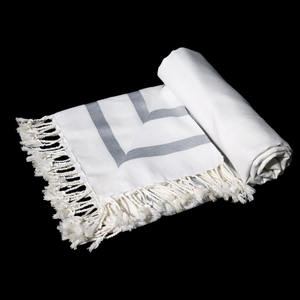 Toalla Fouta con Nuevo y Atractivo Diseño de Rayas, Ecológica, Tipo Hammam, 100% OEM, Toalla de Playa, Fabricada en India - Product Image 3