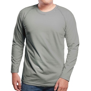 เสื้อยืดแขนยาวคอกลมสำหรับผู้ชาย,สไตล์ใหม่เสื้อยืดผู้ชายลายทางแบบพับได้ - Product Image 1