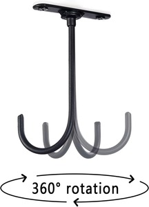 Black Metal <b>J</b> <b>Hook</b> Wall Mount Storage Rack Hanging Organizer Multi-Purpose <b>Hook</b> - Product Image 3