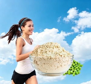 Poudre de protéines de pois, extrait végétal de qualité alimentaire, supplément de remplacement de repas, poudre isolée issue de la partie de haricot - Product Image 1