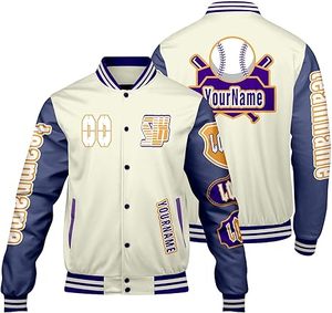 Chaqueta de Invierno Cálida y Cómoda para Hombre, Estilo Letterman, con Cuello Alto, Logotipo Frontal, Resistente al Viento, Transpirable, de Secado Rápido, Alta Calidad y Ecológica - Product Image 1
