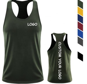Débardeurs pour hommes en coton 100% respirant, côtelés, absorbant la transpiration, pour la gym et le fitness, sublimation - Product Image 3