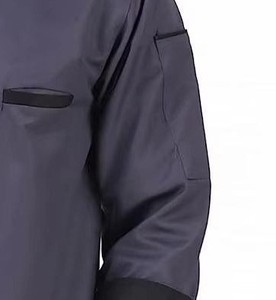 Uniforme de Bar y Restaurante para Hombre, Conjunto Moderno de Camisa Polo y Delantal, Bordado Personalizado, Fabricante Mayorista OEM, Logotipo Personalizado, Manga Larga - Product Image 6