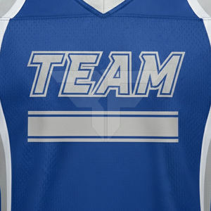 เสื้อฟุตบอลอเมริกันคุณภาพสูง ระบายอากาศได้ดี ป้องกันแบคทีเรีย ดีไซน์ล่าสุด แห้งเร็ว แขนสั้น ผลิตจากโพลีเอสเตอร์ 100% สำหรับผู้ใหญ่ - Product Image 3