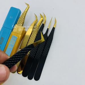 Pince à épiler d'extension de cils en acier inoxydable pointu de haute qualité OEM - Product Image 5