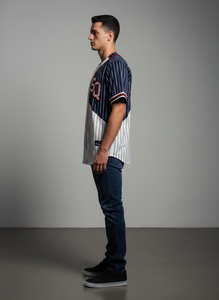 Wholesale Men's Adult <b>Baseball</b> Jersey Custom Silk Screen Printed 100% Polyester Moisture Wicking Breathable V-neck Stitched - Product Image 3