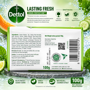 Dettol For Original Antibacterial Bar <b>Soap</b> Germ Defence Formula Gentle on Skin Nature 100g Daily Bath <b>Soap</b> for All Skin Types - Product Image 5