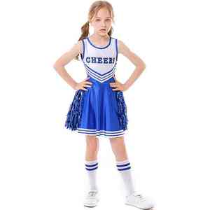 Tenue de style professionnel pour enfants, ensemble de performance en tissu de haute qualité, vêtements de danse pour filles, uniforme de cheerleading pour enfants, idéal pour l'école et le sport - Product Image 6