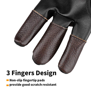 Archery Shooting Gloves Three Finger Archery Gloves Bowhunter Gloves Professional Archery Accessories Finger Guard Gloves - Product Image 5