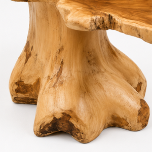 ARTERRA Premium Modern Teak Tree Trunk <b>Coffee</b> <b>Table</b> Organic Salvaged <b>Root</b> Slab Eco-Friendly Durable Accent <b>Table</b> Furniture - Product Image 3