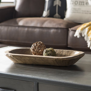 Recipiente Clásico para Frutas de Madera con Vetas Profundas – Centro de Mesa Minimalista con Acabado Liso - Product Image 5