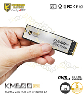 [KINGSMAN AITC] قرص صلب داخلي M.2 SSD بسعة 256 جيجابايت PCIe Gen3x4 NVMe 1.4 مع مبدد حراري لأجهزة الكمبيوتر المخصصة للألعاب