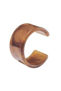 Handmade Classic Women's H a CRAFT <b>Resin</b> Bangles & Bracelets Epoxy <b>Resin</b> Carved Floral Design for Anniversary Occasions - Product Image 2