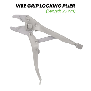 คีมล็อคแบบ Vise Grip ขนาด 23 ซม. ทำจากสแตนเลสสตีล สำหรับศัลยกรรมกระดูกและข้อ โดย Mahfooz Instruments - Product Image 1