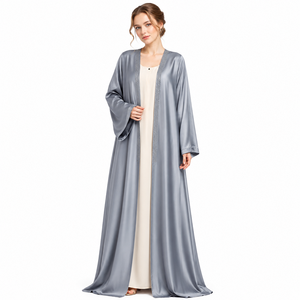 Abaya Abierta de Lujo Estilo Dubái para Mujer – Elegante Vestido Maxi Musulmán de Alta Calidad – Abaya de Dubái – Fabricante de Ropa Islámica Premium - Product Image 2