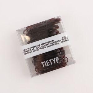 Élastiques à cheveux TIETYP, bandeaux en caoutchouc élastique, couleur unie, minimaliste, moderne, usage quotidien, pour femmes, emballage en carton, fabriqué en Corée - Product Image 4