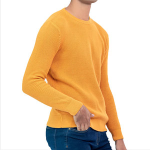 Fashion Wear Pullover Knitted Casual Winter Men's Sweaters 100% Cotton Heavy Duty Quick Dry Breathable for Sale - Product Image 3