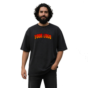 T-shirts surdimensionnés personnalisés de haute qualité, faible MOQ OEM, impression DTG, DTF, sérigraphie, impression en relief, logo graphique, streetwear, t-shirts DTF - Product Image 1