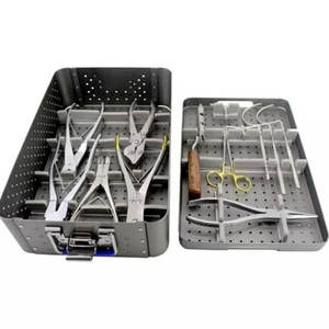 Kit d'instruments orthopédiques Azicon pour fil de Kirschner : Pince à fil K, Coupe-fil, Pince à cintrer, Passe-fils, Outils chirurgicaux pour la fixation osseuse - Product Image 1