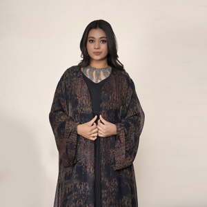 ชุดอาบายะผ้าชีฟองหรูหราประดับเลื่อม แบบเปิดด้านหน้า เรียบร้อย สไตล์อิสลาม น้ำหนักเบา แขนยาว สง่างาม สไตล์อาหรับ ยาวคลุมเท้า สำหรับวันอีด - Product Image 4