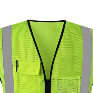 Vêtements de sécurité de qualité supérieure, gilet de travail multi-poches, vêtements de travail de sécurité, vêtements de travail colorés pour la construction, gilet en maille sans manches - Product Image 3