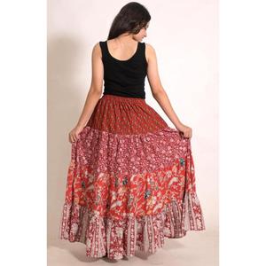 Boho Festival Cotton Patchwork Maxi <b>Skirt</b> Handmade <b>Long</b> Indian <b>Skirt</b> Women <b>Summer</b> Outfit - Product Image 3