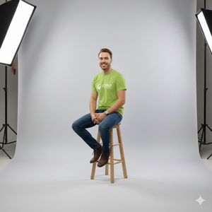 T-shirt vert lime pour homme, coupe parfaite pour les hommes minces et corpulents, t-shirts pour homme à prix abordables avec OEM - Product Image 5