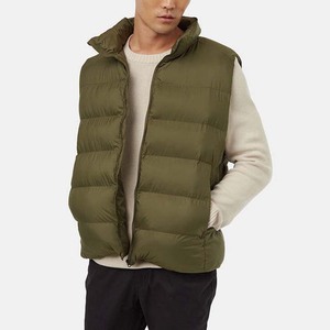 Customs Logo Man Winter Puffer Vest Winter Padded Warm Utility Vest Men Sleeveless <b>Bubble</b> Hooded Men Puffer Jackets Vest 2025 - Product Image 1