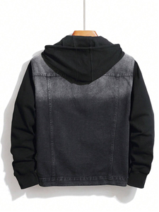 Chaquetas de Mezclilla Formales Personalizadas al por Mayor para Hombre con Lavado Ácido, Cierre de Botones, Colores Sólidos, 100% Algodón, Estilo Vintage - Product Image 3